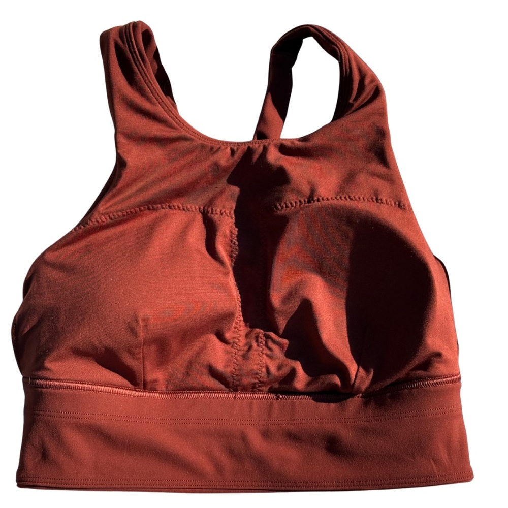 Lululemon Wunder Train Longline Bra Brown Size 6 Medium Support C/D - Picture 8 of 16